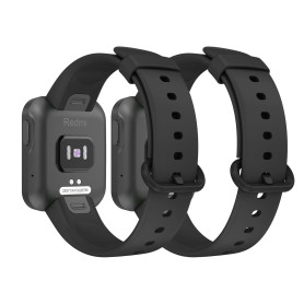 Amzpas 2 Pièces Sport Bracelet pour Redmi Watch Lite/Xiaomi Mi Watch - Colorée Silicone Souple Compatible