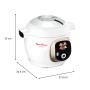 Moulinex, Cookeo Multicuiseur intelligent 6L, 150 recettes intégrées, Cuisson sans surveillance, Ecran intuitif, Guide de cuisso