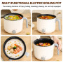 Casserole électrique, 1,8 l, avec mini poêle électrique antiadhésive, pour la maison, le bureau, le dortoir, double contrôle du 