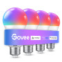 Govee Ampoules WiFi et Bluetooth Intelligentes, Fonctionne avec Matter, Alexa, Google Assistant Home App, Synchronisation de Mus
