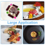 VEGCOO 6 Pièces Moule Forme Feuille, Moule Dentelle en Silicone, Silicone Tapis de Dentelle pour Chocolat, Fondant, Pâte à Sucre