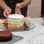 VEGCOO 6 Pièces Moule Forme Feuille, Moule Dentelle en Silicone, Silicone Tapis de Dentelle pour Chocolat, Fondant, Pâte à Sucre