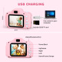 ASTGMI Appareil Photo pour Enfants, 2.0 Pouces Enfant Appareil Photo Numérique, Mini Caméra Enfant Rechargeable Caméscope Cadeau