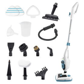 Di4 SteamClean Multi 12 ProMax, Balais Vapeur Multifonction 12 en 1, 1500W, Élimine 99,9% des virus et bactéries, Steam Cleaner 