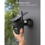 COOAU 2K Camera Surveillance WiFi Exterieure sans Fil | Caméra Solaire 3MP 360° PTZ, Wi-FI 6, Recharge Basse Luminosité, Détecti