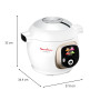 Moulinex Cookeo Multicuiseur intelligent,Capacité 6 L,Haute pression,Ecran intuitif,Guide de cuisson pas à pas+Moulinex Extra Cr