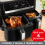 Moulinex Easy fry Essential inox, 8,3L, Jusqu'à 8 personnes, 7 Programmes intuitifs, Air Fryer, Repas complet, synchronisation, 