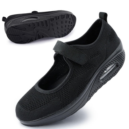 Git-up Femmes Confortable Travail Infirmière Chaussures Antidérapantes Réglable Respirant Walking Buffer Fitness Casual Nursing 