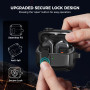 AhaStyle Coque Samsung Galaxy Buds3/Buds3 Pro/Buds 3 FE (2025) avec Clip de Verrouillage Sécurisé Housse Etui de Protection Anti