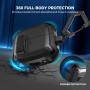 AhaStyle Coque Samsung Galaxy Buds3/Buds3 Pro/Buds 3 FE (2025) avec Clip de Verrouillage Sécurisé Housse Etui de Protection Anti