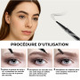 LAXISCREED Crayon Sourcil Waterproof Longue Tenue 2 en 1, Double Embout avec Crayon à Sourcil Microblading 4 Pointes et Eyeliner