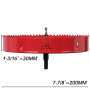 Scie Cloche Bi-métal 200 mm, M42 HSS Bimétallique Scie Trèpan avec Foret de Centrage pour Robuste Perceuse à Percer pour Fer, Al
