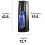 SodaStream E-TERRA Machine à Eau Pétillante et Soda Électrique | Pack 1 Bouteille 1L Compatible Lave-Vaisselle + 1 Recharge de G