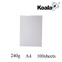 KOALA Poids lourd haute Jet d'encre brillant papier photo pour Canon HP Epson imprimante jet d'encre, A4, 210x297mm, 100 feuille