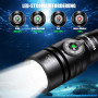 Wurkkos DL02 Lampe de Plongée, 3000 Lumen LED Lampe de poche Sous-marine Rechargeable, IPX8 étanche Lampe de plongée avec indica
