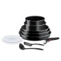 Tefal Ingenio Batterie de cuisine 10 pièces, Poêles, Casseroles, Couvercles, Poignée, Non induction, Revêtement antiadhésif, Emp