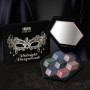Palette Fards à Paupières Smokey Noir, Maquillage Halloween Gothique, Paillettes, Shimmer et Mat, Midnight Masquerade 21 Couleur