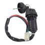 ANCLLO Interrupteur à clé de Contact 4 Broches 4 Fils pour 50cc 70cc 90cc 110cc 125cc Quad ATV Dirt Bike Pocket Bike 4 Roues piè
