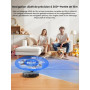 Lefant M2 Pro Robot Aspirateur Laveur 6000Pa avec Station Vidage Automatique Poussière,Navigation Laser avec Cartographie,Nettoy