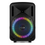 Fenton FT08LED MK2 Enceinte Soirée Bluetooth LEDs Bluetooth avec Batterie Intégrée - 300 Watts, Micro UHF Inclus, Modes Lumineux