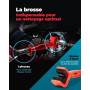 IPONE – Pack Entretien Chaine Moto Route – Road Care – CHAIN CLEANER 750 ML + X-TREM CHAIN ROAD 750 ML + Brosse de Chaîne