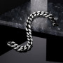 LUCKY2+7 Bracelet Homme-Chaîne cubaine bracelets pour homme Acier Inoxydable