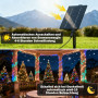Amzxart Guirlande Lumineuse Exterieure Solaire,32m 300LED Guirlande Noel Exterieur,19 Modes, IP65 Guirlande Lumineuse Exterieure