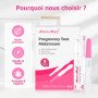 MOMMED Test de Grossesse, 5 X emballés individuellement HCG Test, sensibilité HCG de 25 mIU(25 Ng/L), Pregnancy Test, Détection 