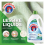 Chanteclair - Lessive Liquide Concentrées Musc Blanc, Enrichie au Dégraissant, Ultra Détachantes et Efficaces aussi à Froid, 40 