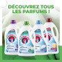 Chanteclair - Lessive Liquide Concentrées Musc Blanc, Enrichie au Dégraissant, Ultra Détachantes et Efficaces aussi à Froid, 40 