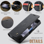 Azororo Coque pour Samsung Galaxy Z Fold 7 5G Premium Housse Cuir Protection Pochette Rabat Portefeuille Flip Case Porte Magnéti
