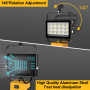 T-SUN Projecteur de Chantier pour Dewalt Batterie, 60W Projecteur LED Rechargeable, 4500LM Lampes de Travail Portable Pour l'ate