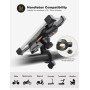 Grefay Support Téléphone Vélo Moto Porte Telephone Velo Universel Support Telephone Trotinette Electrique, Scooter, VTT avec 360
