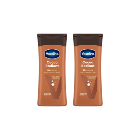 Vaseline Intensive Care Cocoa Radiant - Lotion pour le corps - Soin quotidien hydratant, idéal pour les peaux sèches - Formule r