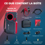 ZENOVIUM Booster Batterie Voiture avec gonfleur 2500A–18000mA–Marque française–Chargeur Batterie Voiture 12V-Démarreur Puissant 