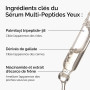 The Ordinary Sérum Multi-Peptides Yeux, Sérum anti-vieillissement pour éliminer les pattes d'oie, les contours noirs et les cern