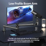 Bras De Micro, Suspension Supports De Microphone, Gestion Des Câbles Compatible Avec Blue Yeti, Snowball Ice, Hyperx Quadcast, S