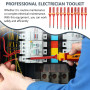 13 Pièces Set Tournevis Tournevis Electricien, Isolation VDE Outils Electricien Tournevis Testeur, Magnétique Outillage Electric