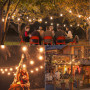 SUWIN Guirlande Guinguette Extérieur 30M, Guirlande Lumineuse Exterieure avec 50+2 G40 LED Ampoules IP45 Imperméable, Blanc Chau