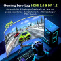 Amzfast Écran PC Gaming 27 Pouces Incurvé, 2k QHD(2560 x 1440), 180 Hz Moniteur, 1Ms MPRT, 1500R, sRGB 130%, Adpative Sync, HDR,