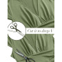 QUNERY Robe Longue Femme Ete Robe de Plage Manches Courtes Robe D'été Casual col en V Taille Haute Robe Cocktail Demoiselle d'ho