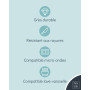 Pure Living Service de table en faïence pour 6 personnes, 24 pièces, vainqueur du test, ensemble de vaisselle en faïence méditer
