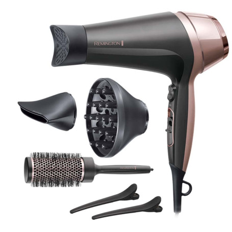 Remington Sèche-cheveux Ionique [Multifonction: boucle, ondule, lisse] Curl&Straight (2200W, 3 températures/ 2 vitesses, concent