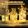 Lhdfyqt 20 Pièces Guirlande Lumineuse à LED pour Bouteille, 20 LED 2M Bouchon Lumineux pour Bouteille, Étanche Guirlande Bouteil