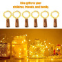 Lhdfyqt 20 Pièces Guirlande Lumineuse à LED pour Bouteille, 20 LED 2M Bouchon Lumineux pour Bouteille, Étanche Guirlande Bouteil