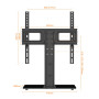 GRIFEMA GB1005 Support TV sur Pied 26-55 Pouces, Contenir Jusqu'à 45KG, Orientable et Réglable en Hauteur Pied TV Universel , Ve