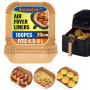 Lot de 100 Papiers Cuisson pour Ninja Air Fryer MAX AF180EU, AF180EUCP, AF140EU, Feuilles Jetables 20cm Antiadhésives et Impermé