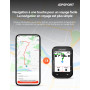 iGPSPORT BSC200S Compteur Velo sans Fil, 2.4” Étanche Compteur Velo GPS, Navigation Routière Détection de Mouvement