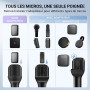 TONOR Adaptateur WiFi portable pour DJI Mic, Rode Wireless GO 1/2, Rode Wireless Me/Pro, adaptateur de microphone à main pour in