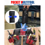 BIBURY Cadeau Homme, 12 en 1 Outil Multifonction, Cadeau Fete des Peres, Camping Gadget Insolite Utile, Cadeau Anniversaire Papa